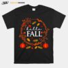 Hello Fall 2022 First Day Of Fall Hello Autumn Pumpkin Halloween T-Shirt