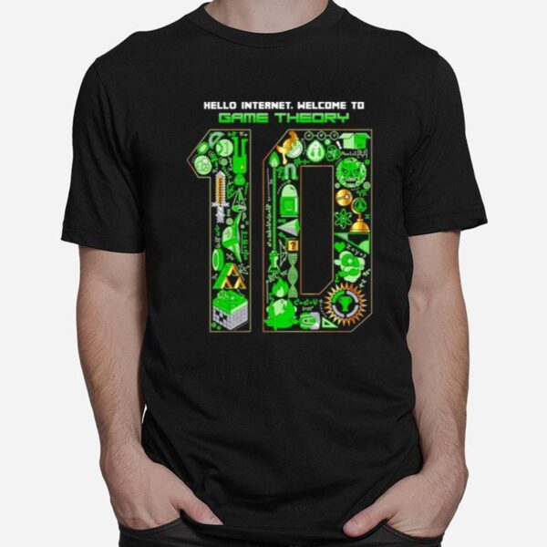 Hello Internet Welcome To Game Theory 10Th Anniversary T-Shirt