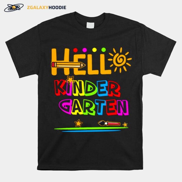 Hello Kindergarten Back To School Teacher Student T-Shirt