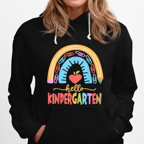 Hello Kindergarten Squad Happy First Day Of School Hoodie