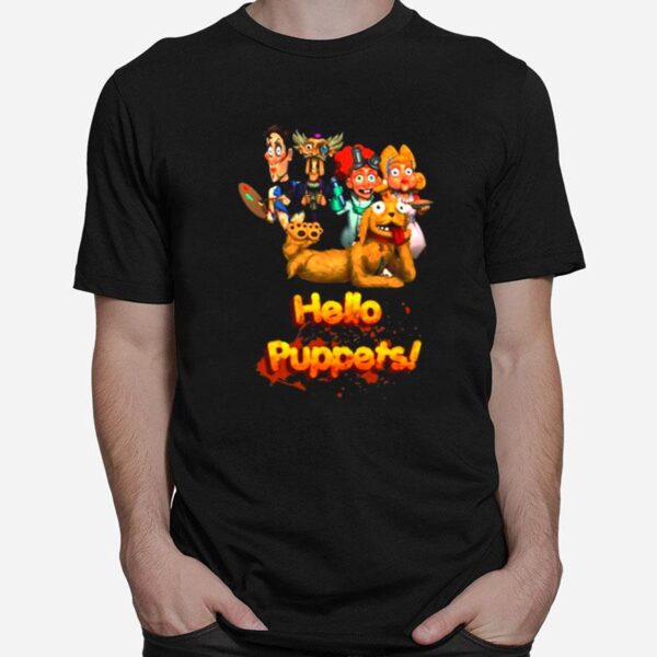 Hello Puppets Funny Animated T-Shirt