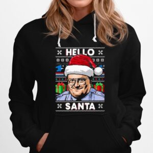 Hello Santa Ugly Christmas Hoodie