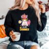 Hello Summer Unicorn With Retro Sunglass Holiday Beach Sweater