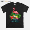 Hello Summer Vacation Tropical Flamingo T-Shirt