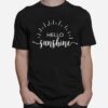 Hello Sunshine Summer Vacation Hipster Beach Spring Break T-Shirt