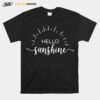 Hello Sunshine Summer Vacation Hipster Beach Spring Break T-Shirt