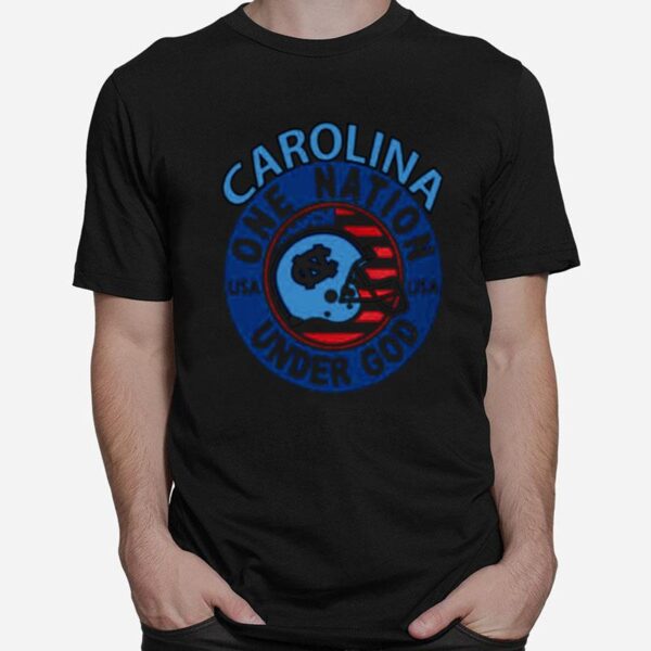 Helmet Carolina One Nation Usa Under God T-Shirt