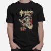 Hendrix Music Portrait Frank Zebra T-Shirt