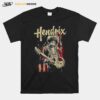 Hendrix Music Portrait Frank Zebra T-Shirt