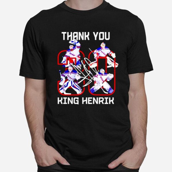 Henrik Lundqvist New York Rangers Thank You King T-Shirt