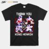 Henrik Lundqvist New York Rangers Thank You King T-Shirt