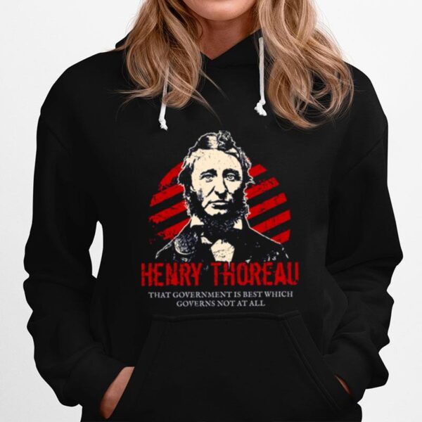 Henry David Thoreau Anarchists Portrait Hoodie