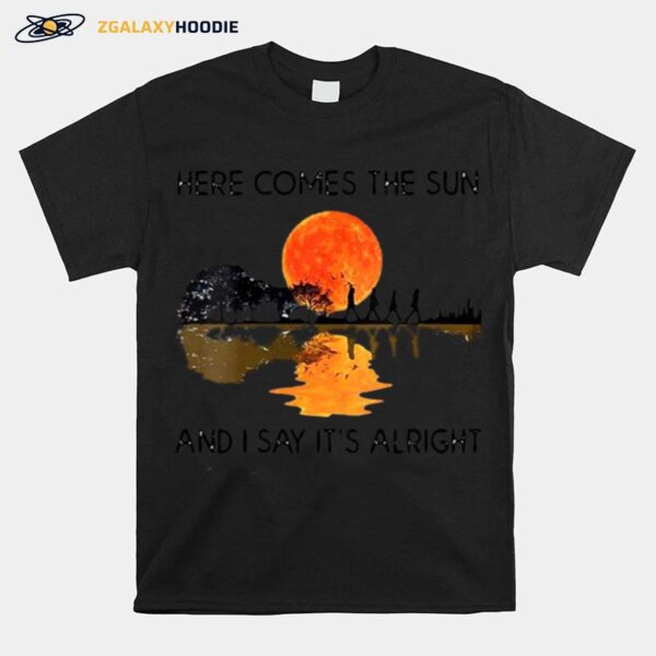 Here Comes The Sun And I Say Its Alright Guitar Graphic T-Shirt