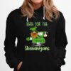 Here For The Shenanigans Gnome Elf Cow St Patricks Day Pullover Hoodie