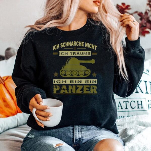 Herren Panzer Spruche Panzerfahrer Soldat Armee Militar Zeitsoldat Sweater