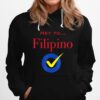 Hey Yo Filipino Check Hoodie