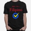 Hey Yo Filipino Check T-Shirt