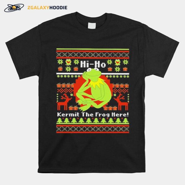 Hi Ho Kermit The Frog Here Christmas T-Shirt