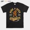 Hide And Seek Champion Funny Bigfoot Sasquatch Retro T-Shirt