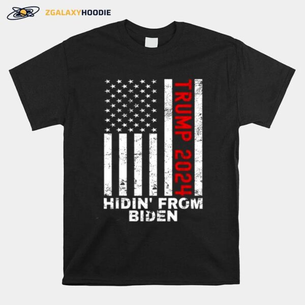 Hidin From Biden Trump 2024 Flag Anti Joe Biden Classic T-Shirt