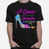 High Heels A Queen Was Born In September Happy Birthday To Me Diamond T-Shirt