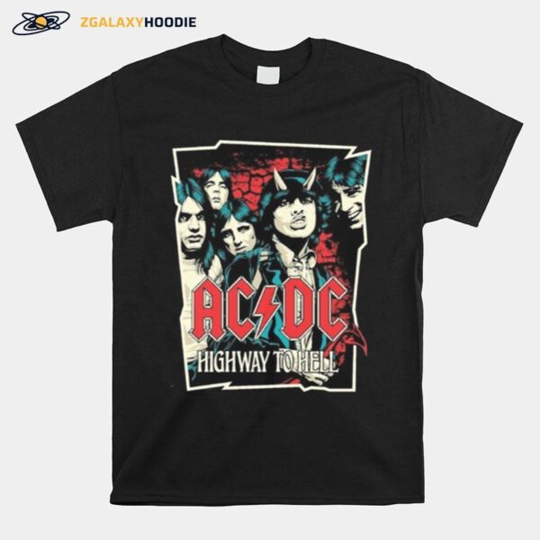 Highway To Hell Acdc Music Band Retro T-Shirt