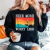 Hike More Worry Less Norwich Terrier Hiking Sweater