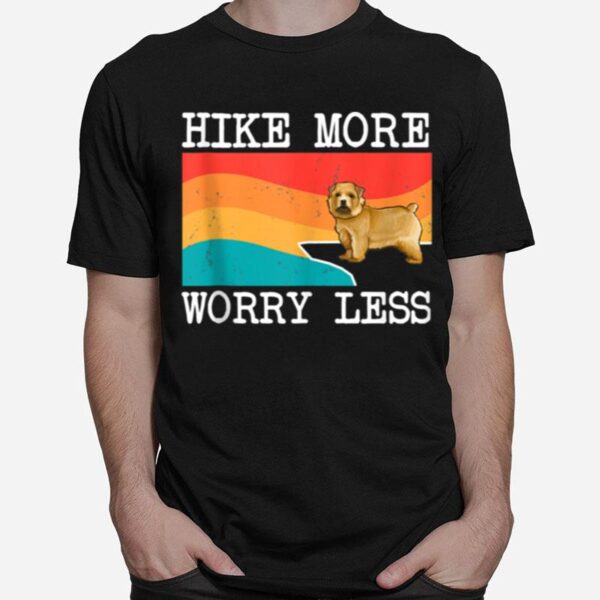 Hike More Worry Less Norwich Terrier Hiking T-Shirt