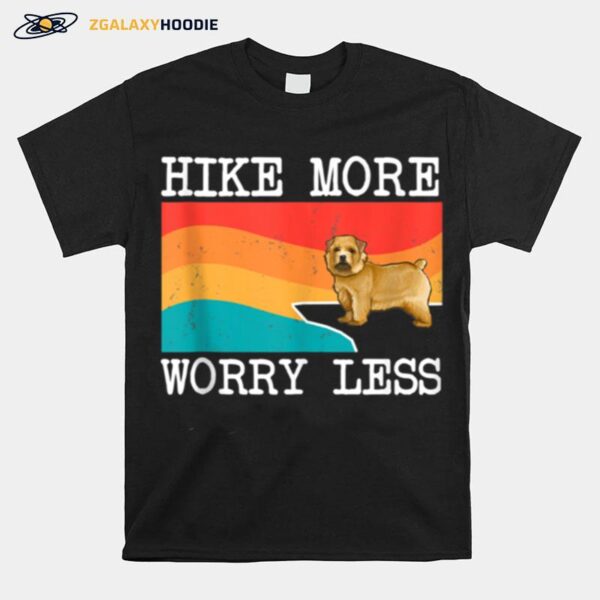 Hike More Worry Less Norwich Terrier Hiking T-Shirt