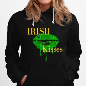 Irish Kisses Lip St Patricks Day Hoodie