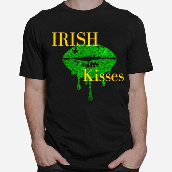 Irish Kisses Lip St Patricks Day T-Shirt