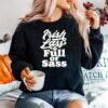 Irish Lass Full Of Sass Funny St. Patricks Day Graphic Sweater