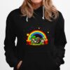 Irish Rainbow Leprechaun Hat Lucky Raccoon St. Patricks Day Hoodie