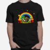 Irish Rainbow Leprechaun Hat Lucky Raccoon St. Patricks Day T-Shirt