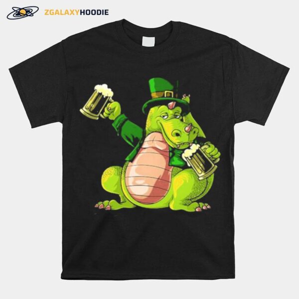 Irish T Rex Beer St Patricks Day T-Shirt