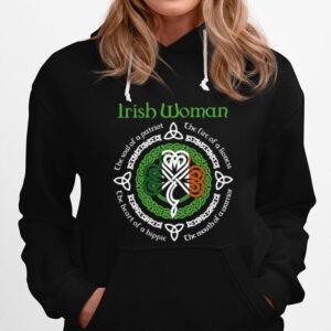 Irish Woman The Soul Of A Patriot St Patricks Day Hoodie