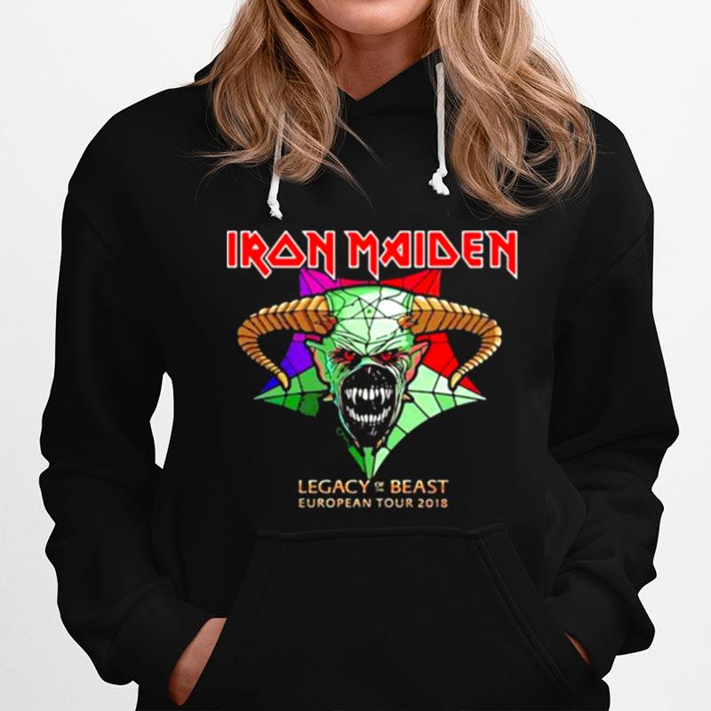 Iron Maiden Legacy Of The Beast Tour Womens Fitted Hoodie