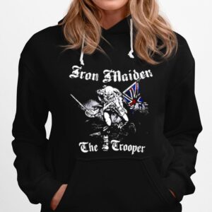 Iron Maiden Sketched Trooper Flag Hoodie