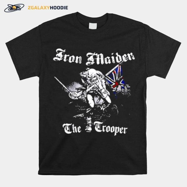 Iron Maiden Sketched Trooper Flag T-Shirt