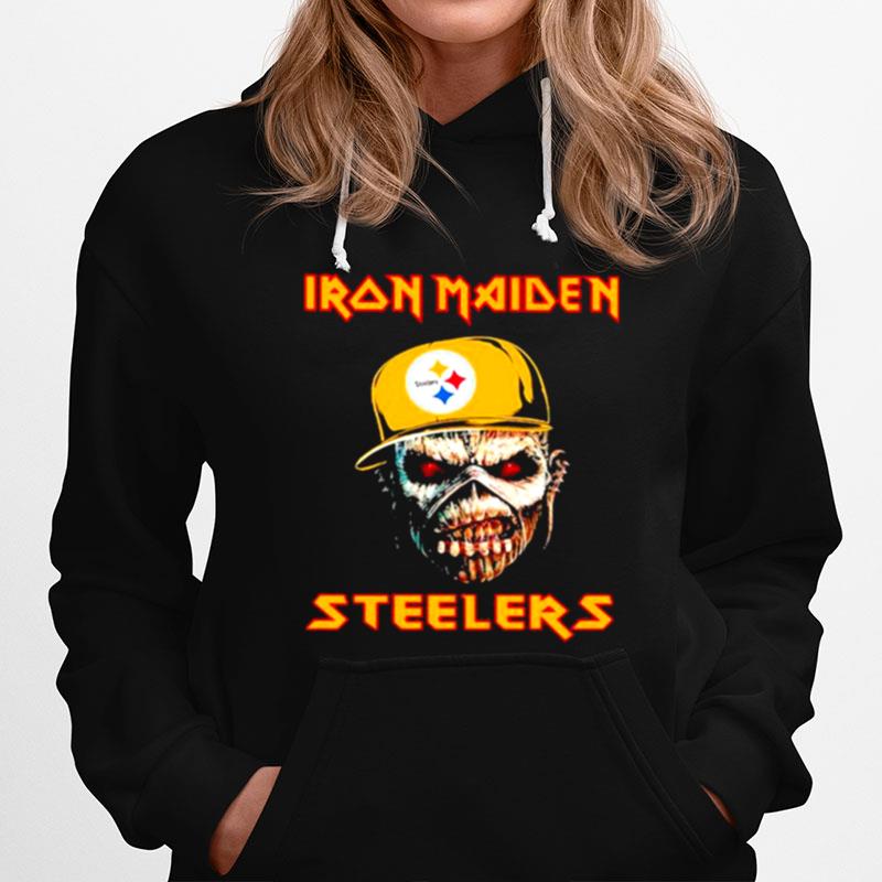Iron Maiden Wear Hat Logo Steelers Football Hoodie