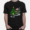 Is This Jolly Enough Noel Black Cat Merry Christmas T-Shirt