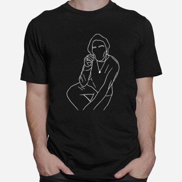 Isaacandersonuk Sketch Minimalist Line T-Shirt