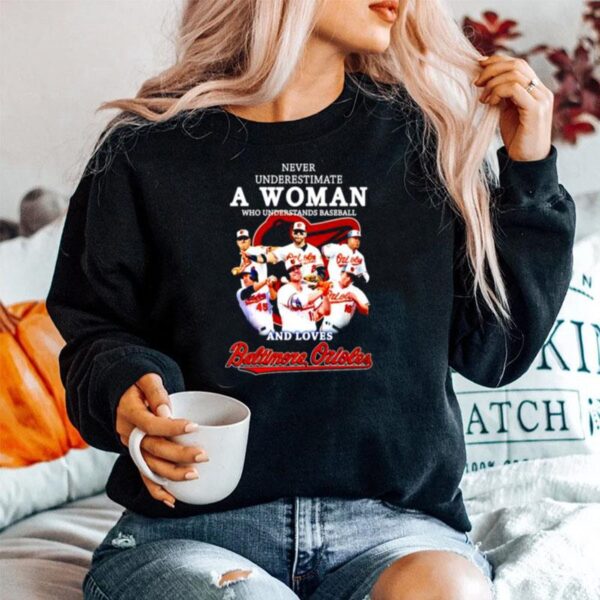 Never Underestimate A Woman Who Understands Baseball And Loves Baltimore Orioles Sweater