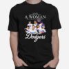 Never Underestimate A Woman Who Understands Baseball And Loves New York Dodgers T-Shirt