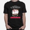 Never Underestimate A Woman Who Understands Basketball And Loves Arkansas T-Shirt