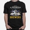 Never Underestimate A Woman Who Understands Football And Loves Brewers T-Shirt