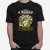 Never Underestimate A Woman Who Understands Football And Loves Packers Signatures 2022 T-Shirt