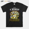 Never Underestimate A Woman Who Understands Football And Loves Packers Signatures 2022 T-Shirt
