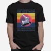 Never Underestimate An Old Man Who Loves Snowboarding Vintage Retro T-Shirt