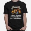 Never Underestimate An Old Man With A Motorcycle Who Was Born In September T-Shirt